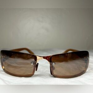 2000 vintage Lacoste wrap sunglasses *** Frame only***